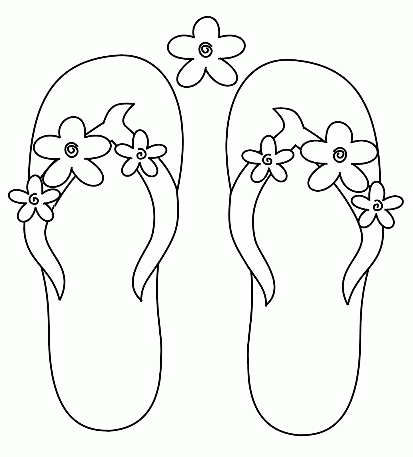 Free Printable Coloring Pages Flip Flops Download Free Printable