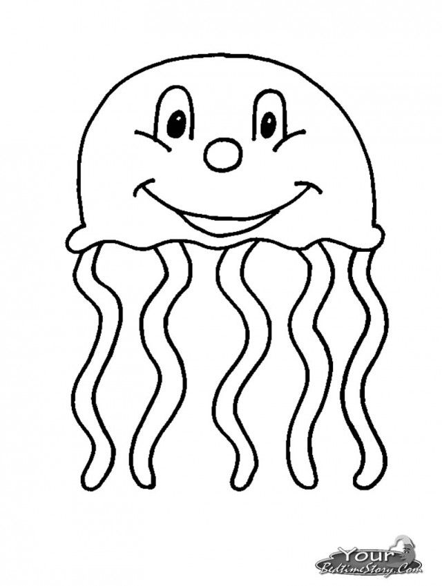 Jellyfish coloring pages to download and print for free