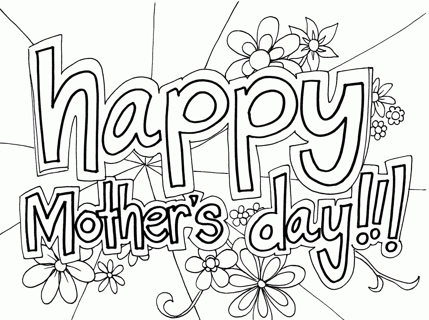 printable mothers day colouring pages   Clip Art Library