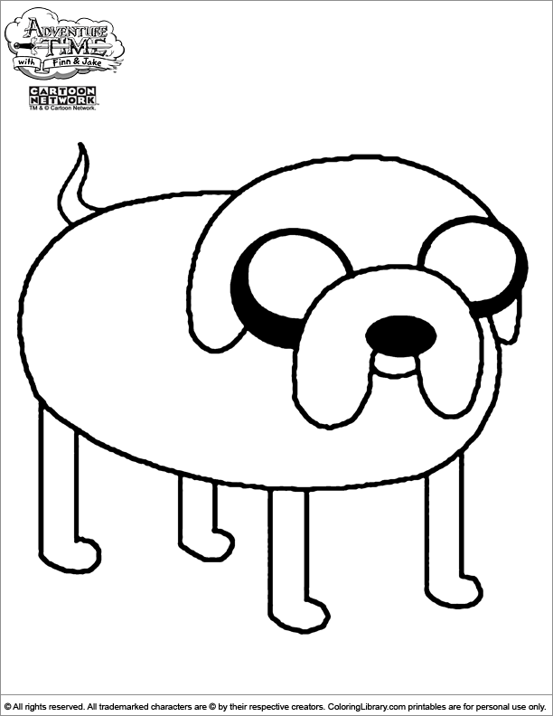 Adventure Time coloring pages in the Coloring Library