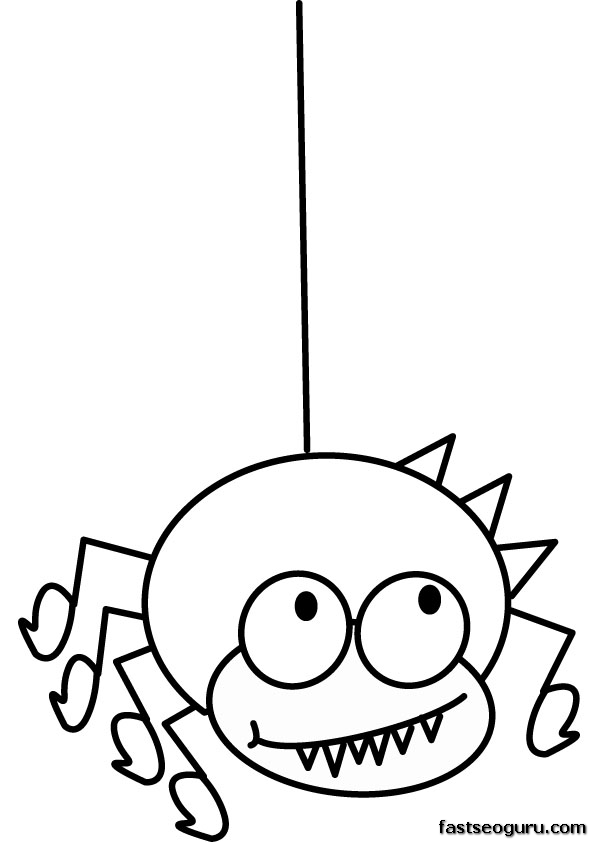 Free Spider Coloring Pages Printable, Download Free Spider Coloring