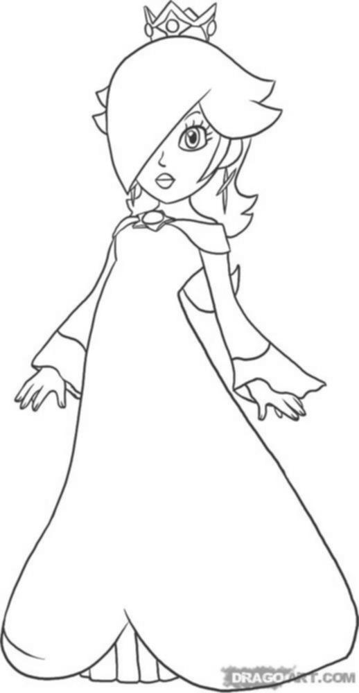 Free Coloring Pages To Print Of Rosalina From Mario, Download Free