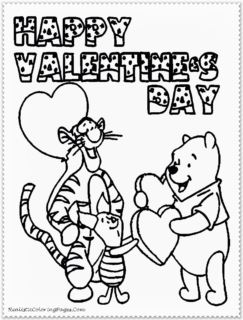 Free Valentine Coloring Pages Disney, Download Free Valentine Coloring