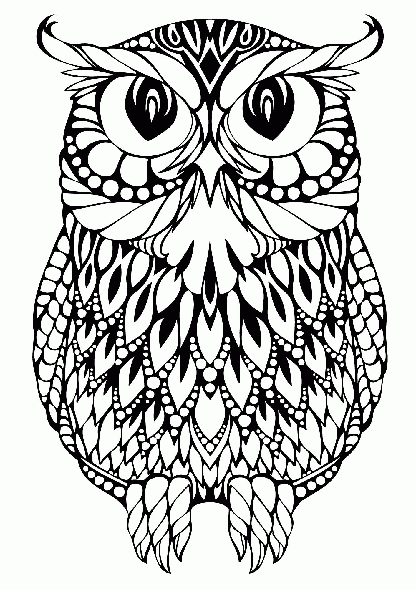 Free Coloring Pages For Adults Animals Download Free Coloring Pages 