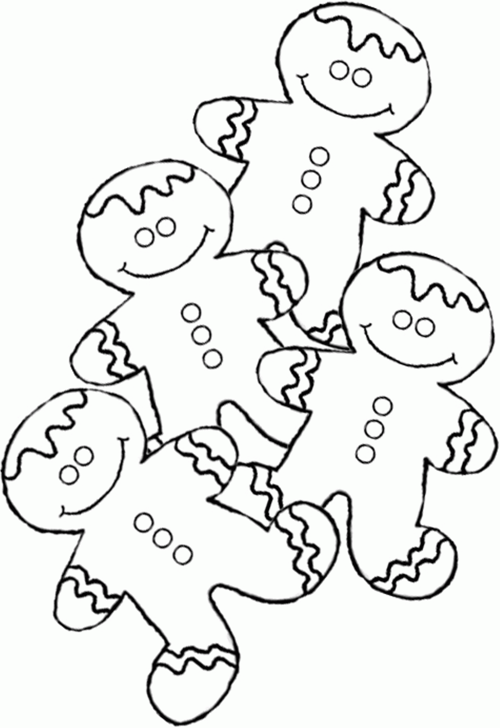 Free Gingerbread Boy And Girl Coloring Pages, Download Free Gingerbread