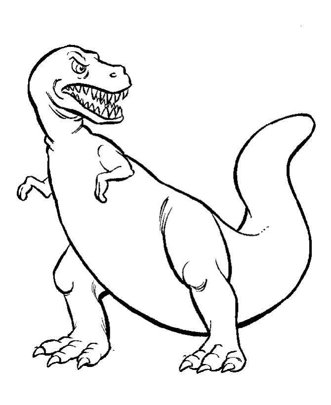 T. rex Coloring Pages and Book | Unique Coloring Pages