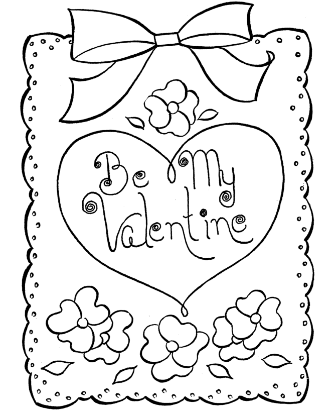 BlueBonkers: Free Printable Valentines Day Coloring Page Sheets