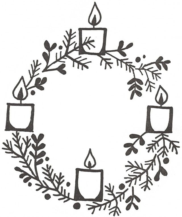 Advent Wreath | Free Coloring Pages on Masivy World