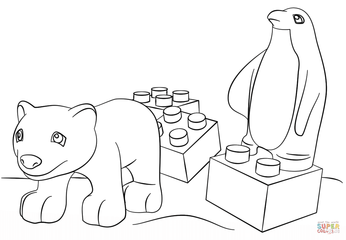 Lego Friends Animals coloring page | Free Printable Coloring Pages