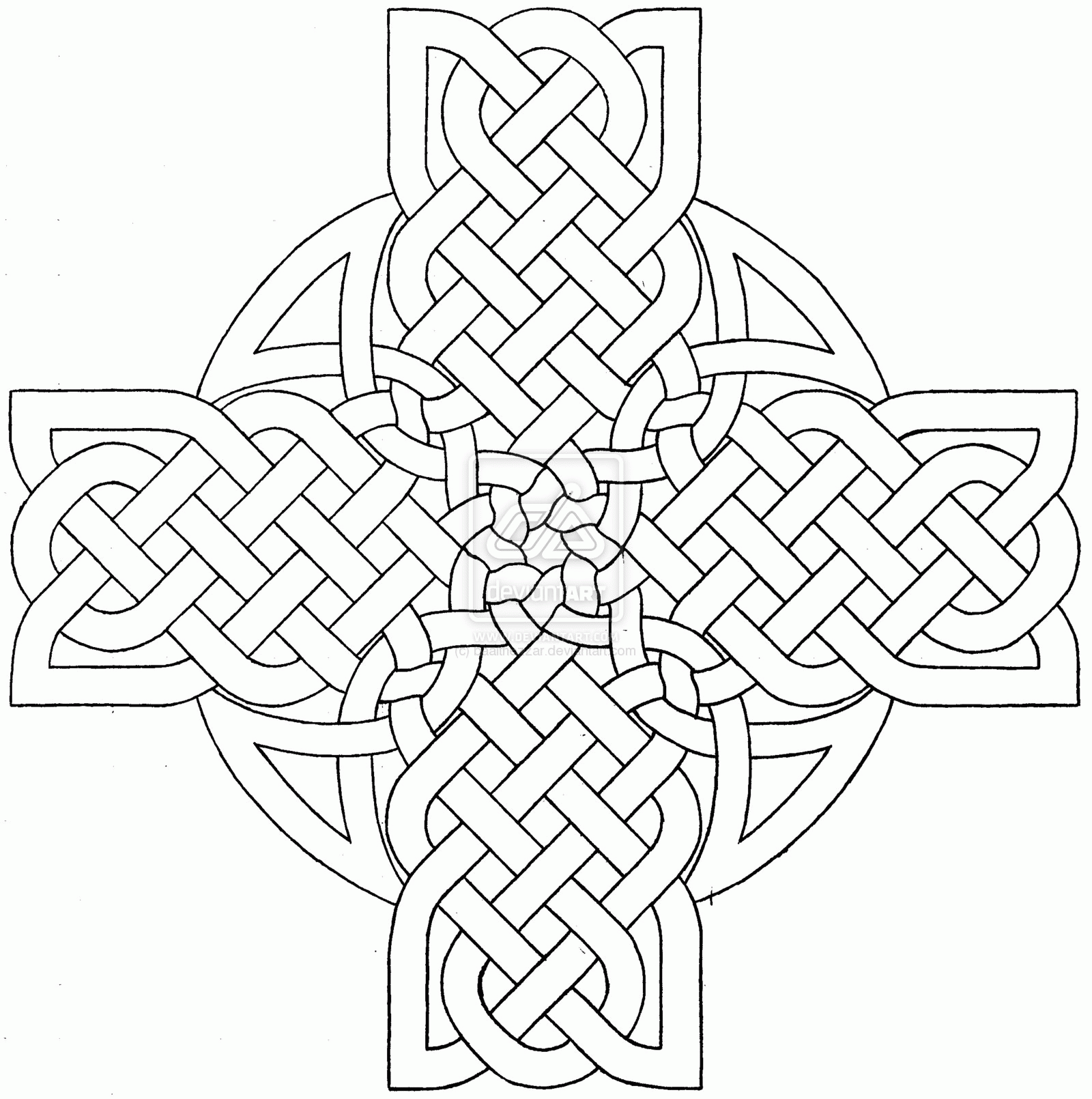 celtic cross mandala coloring pages - Clip Art Library