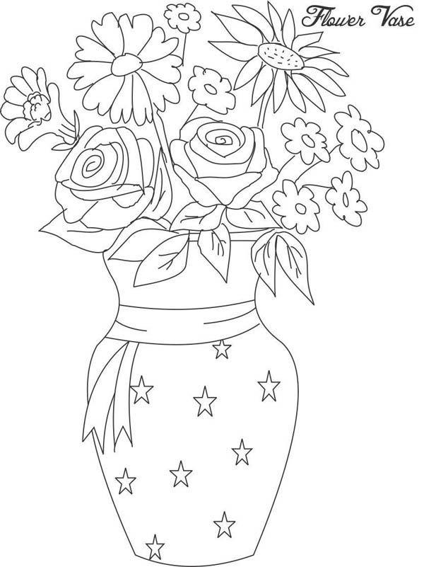 Featured image of post Easy Drawing Of Flower Vase : So, i decided to share some super creative ways to make flower vase via craftberry bush.