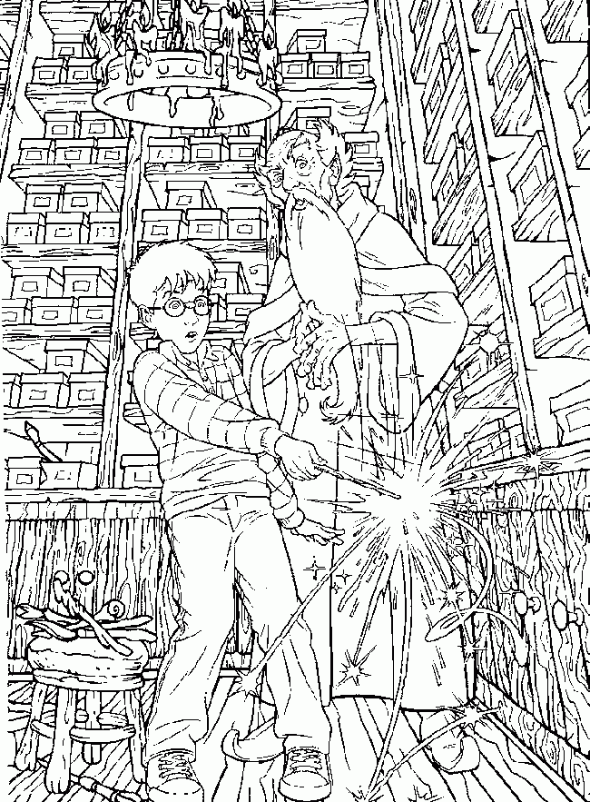 Related Harry Potter Coloring Pages, Harry Potter