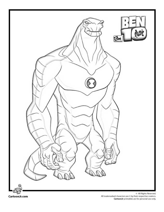 Ben 10 Coloring Pages 