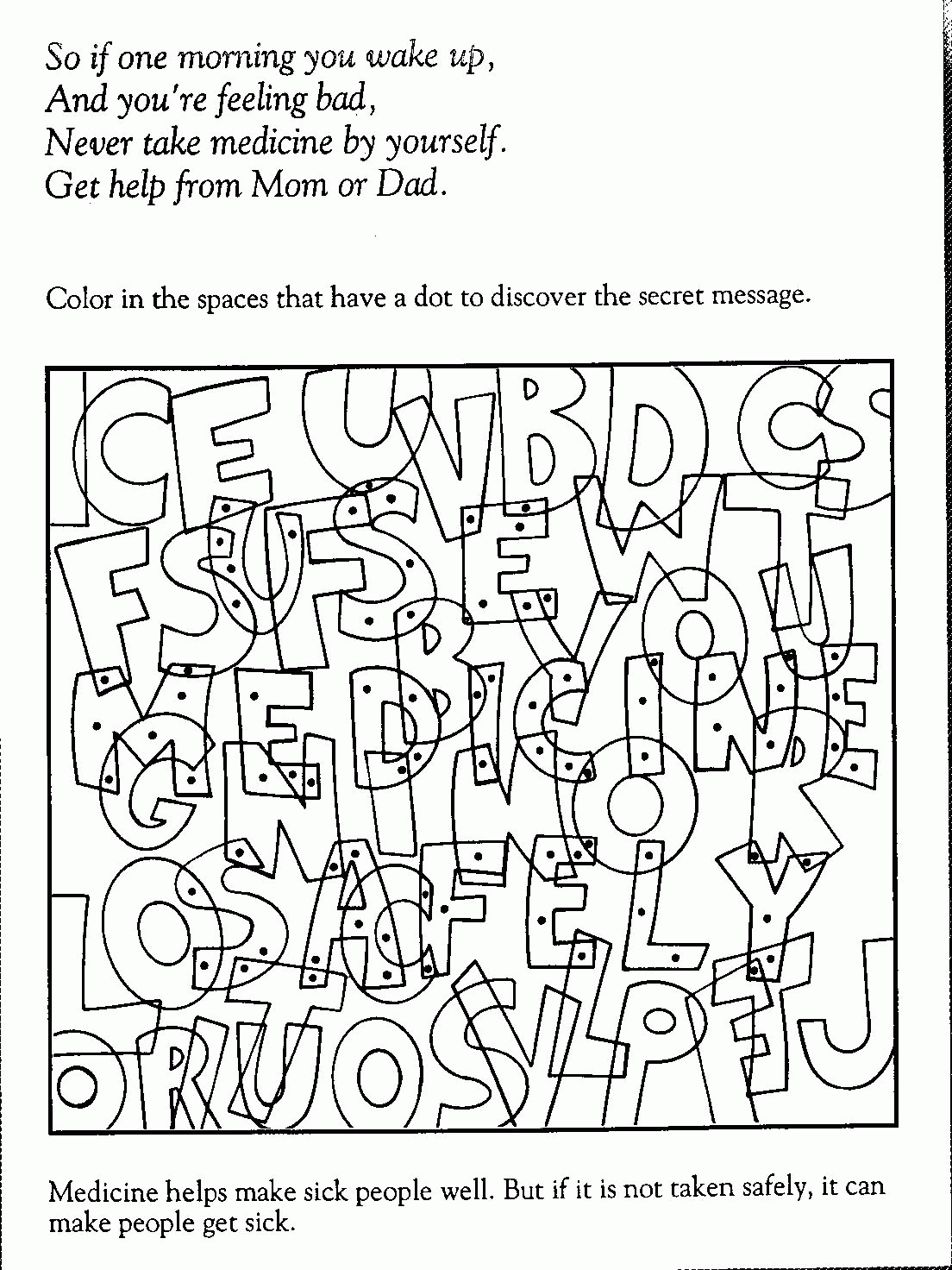Red Ribbon Week Coloring Pages free 