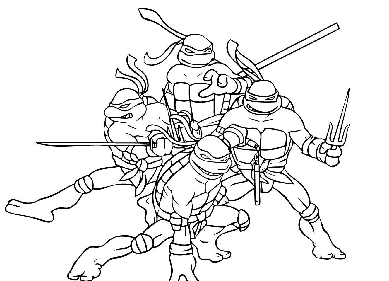 Donatello The Turtles Ninja Coloring Pages 