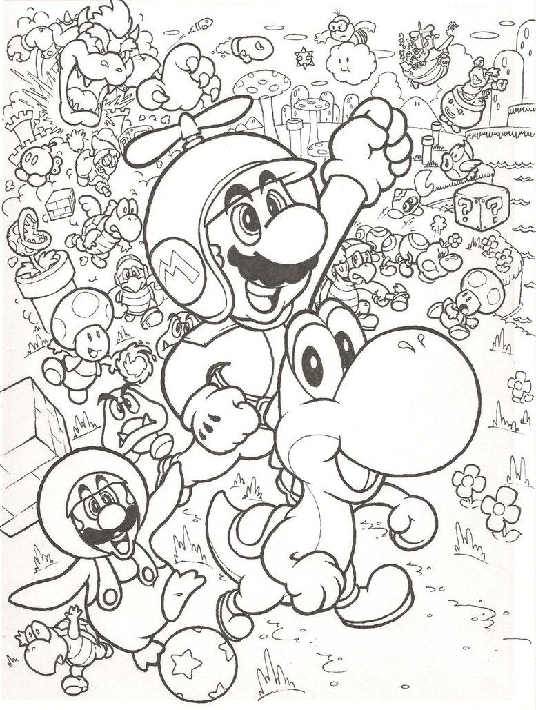 Mario Bros Coloring Pages Games | Coloring