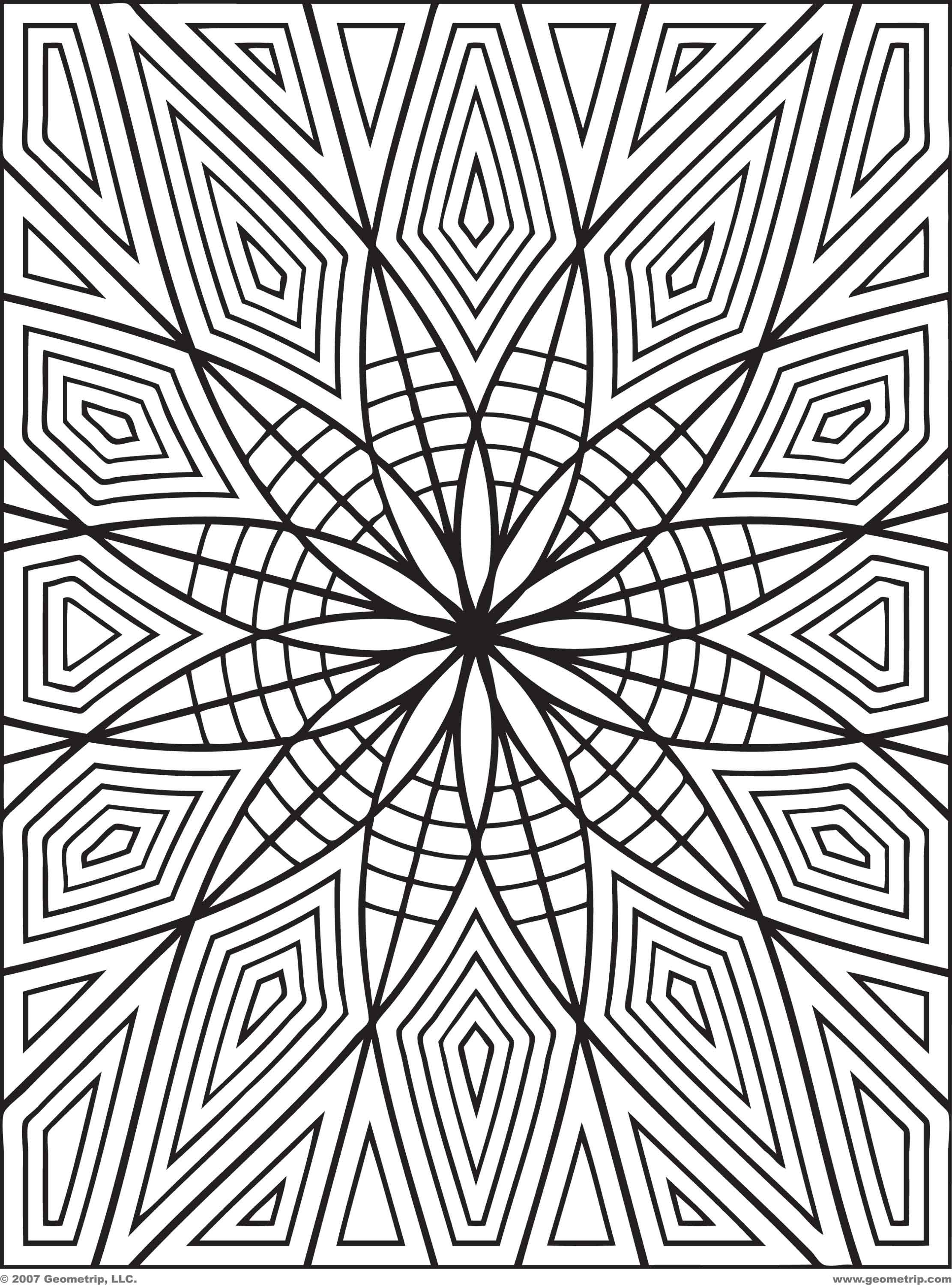 Free Free Printable Geometric Design Coloring Pages, Download Free Clip ...