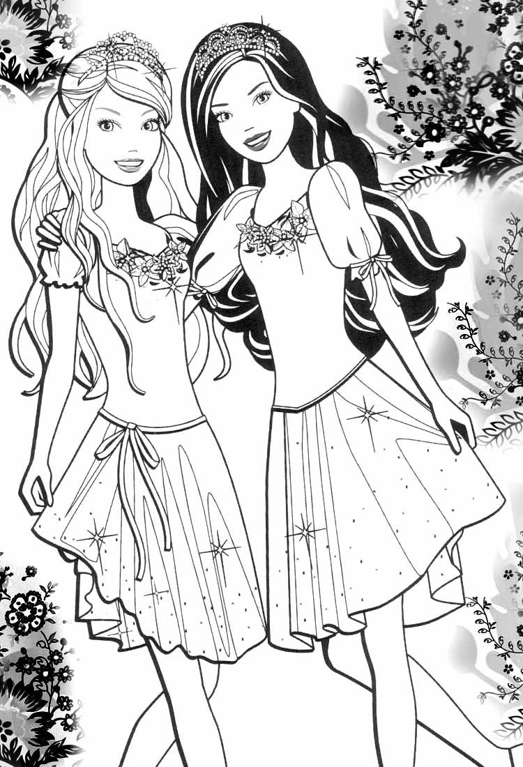 Free Barbie Coloring Pages To Print For Free Download Free Barbie 