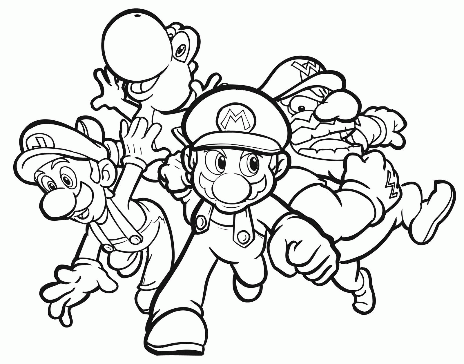 Mario And Luigi Coloring Pages Pdf Free