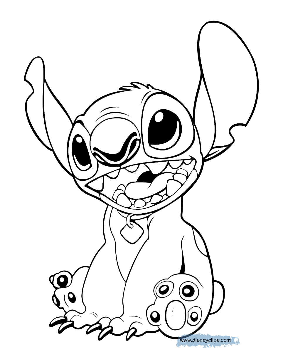 stitch disney coloring pages   Clip Art Library