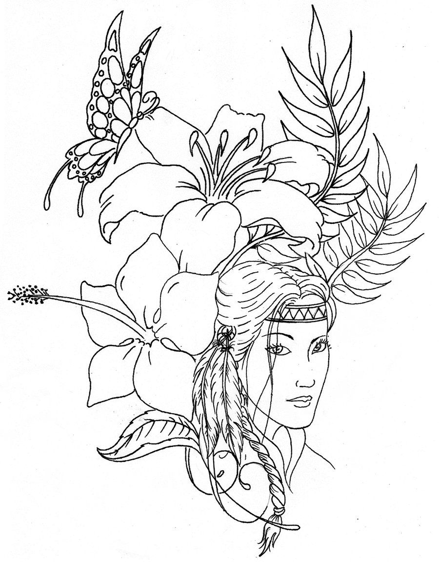  Native American Horse Coloring Pages - Native American