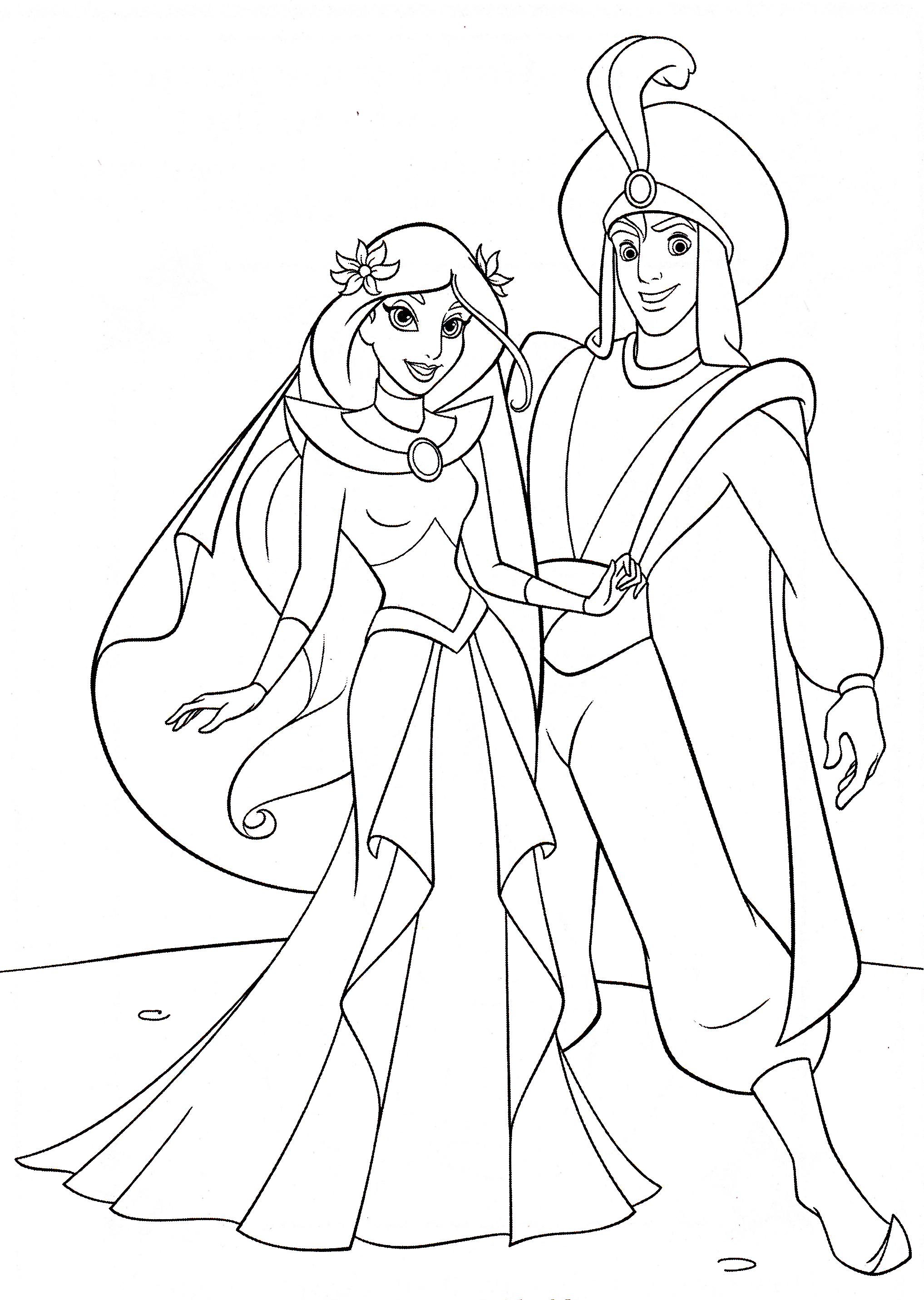 princess jasmine wedding coloring pages   Clip Art Library