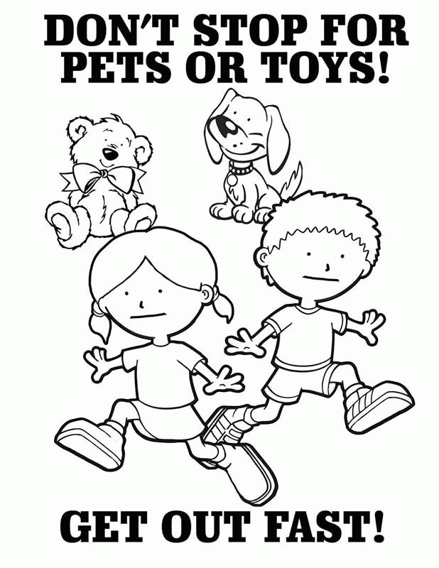 fire prevention month free coloring pages