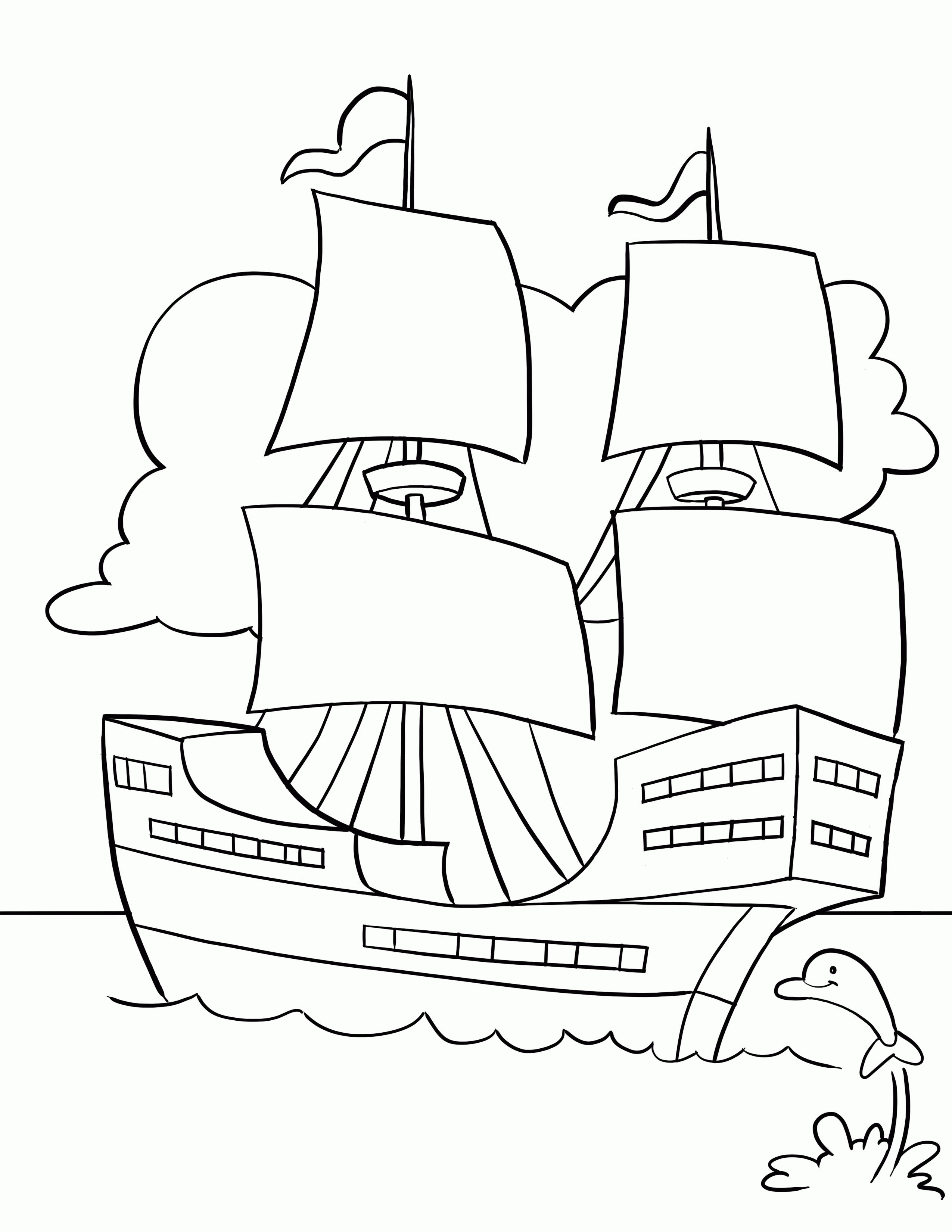 mayflower coloring pages 