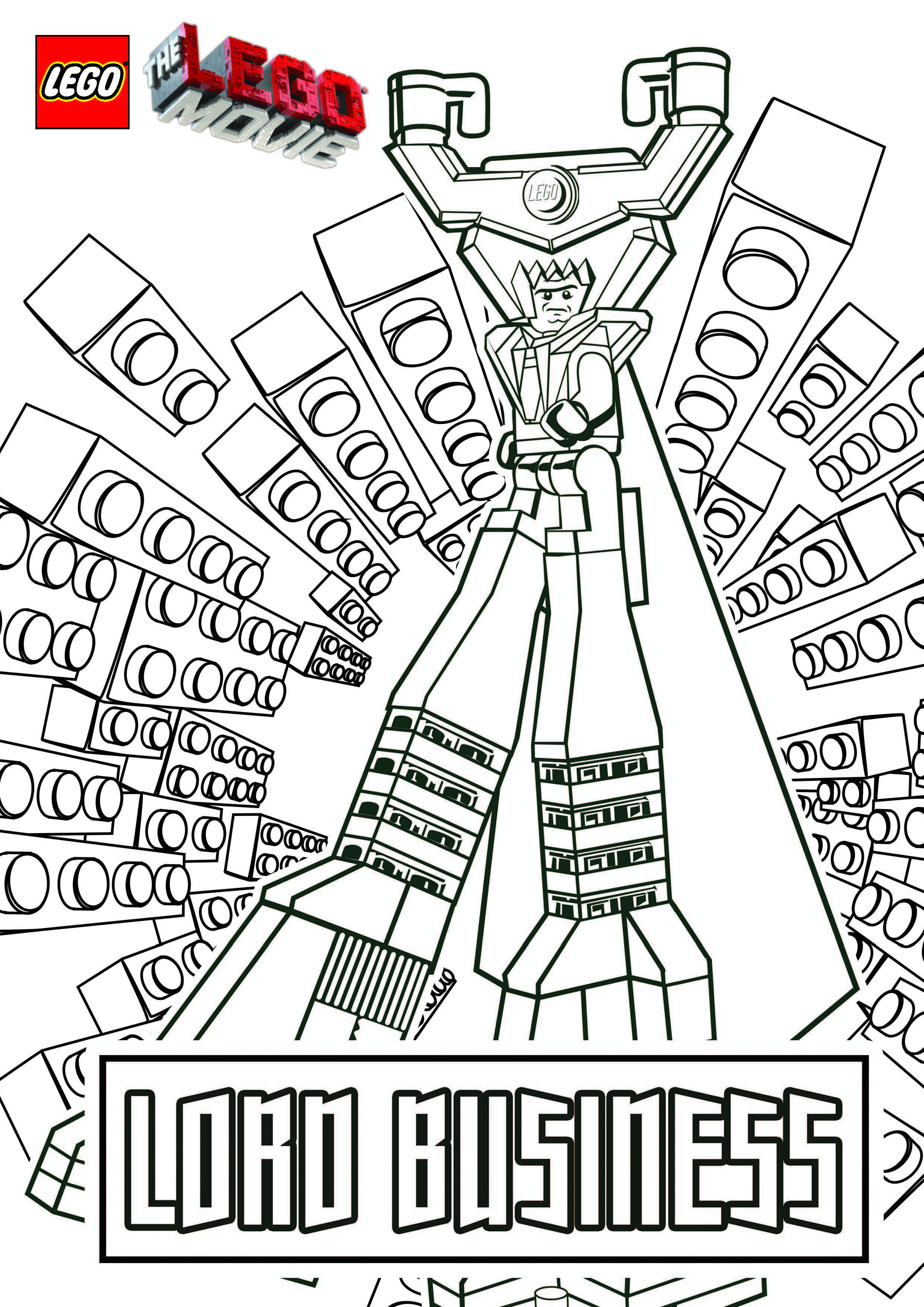 Lego Movie Printables | Coloring Pages for Kids and for Adults