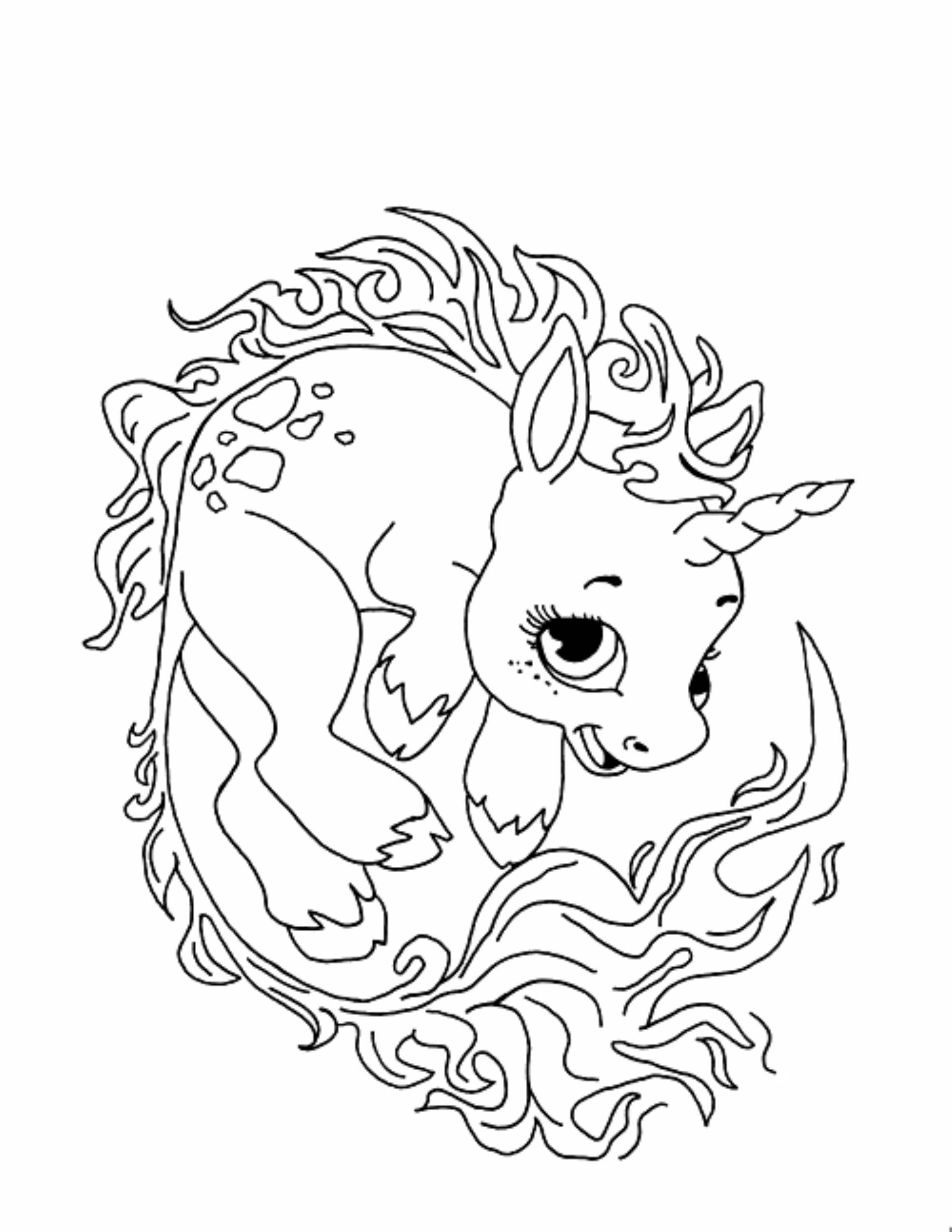 Unicorn Coloring Pictures Free Printable