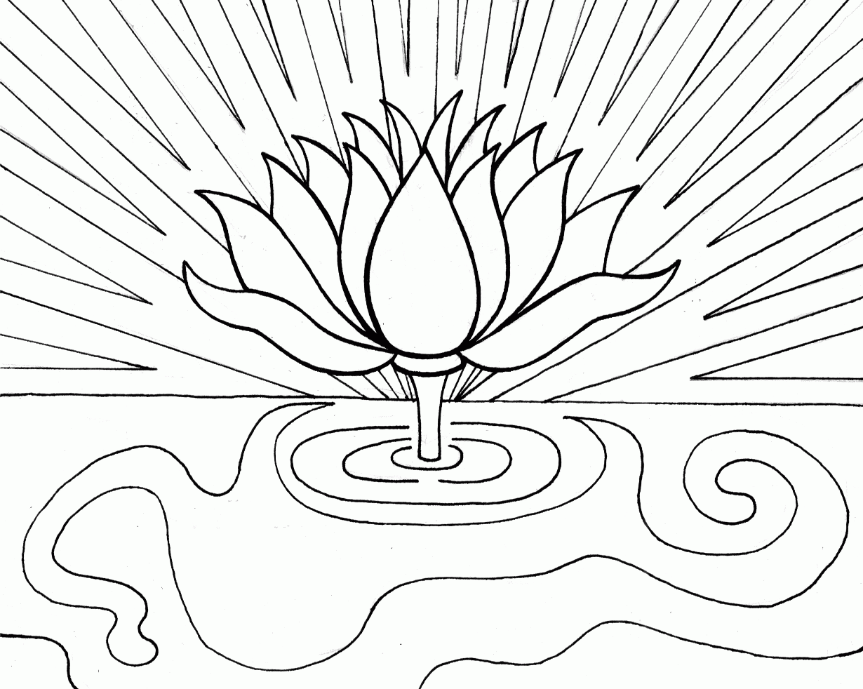 Free Lotus Flower Coloring Pages Download Free Lotus Flower Coloring 