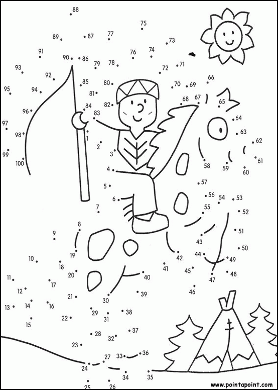 Dot To Dot Coloring Page