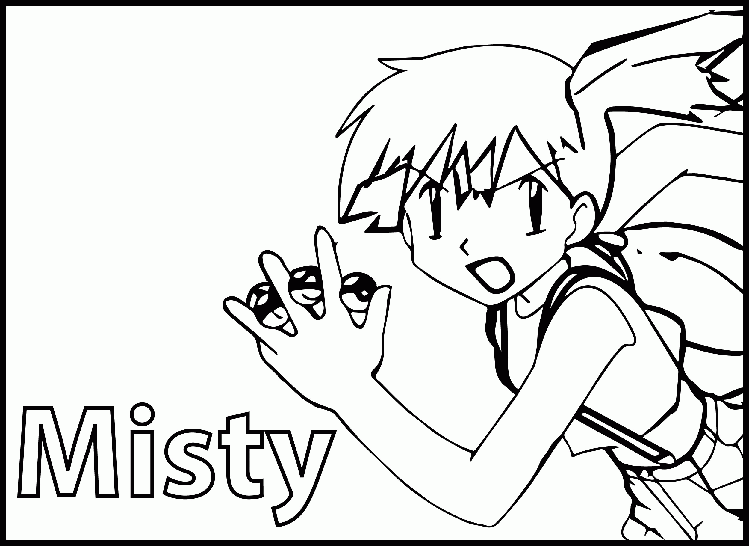 Free Misty Pokemon Coloring Pages, Download Free Clip Art, Free Clip