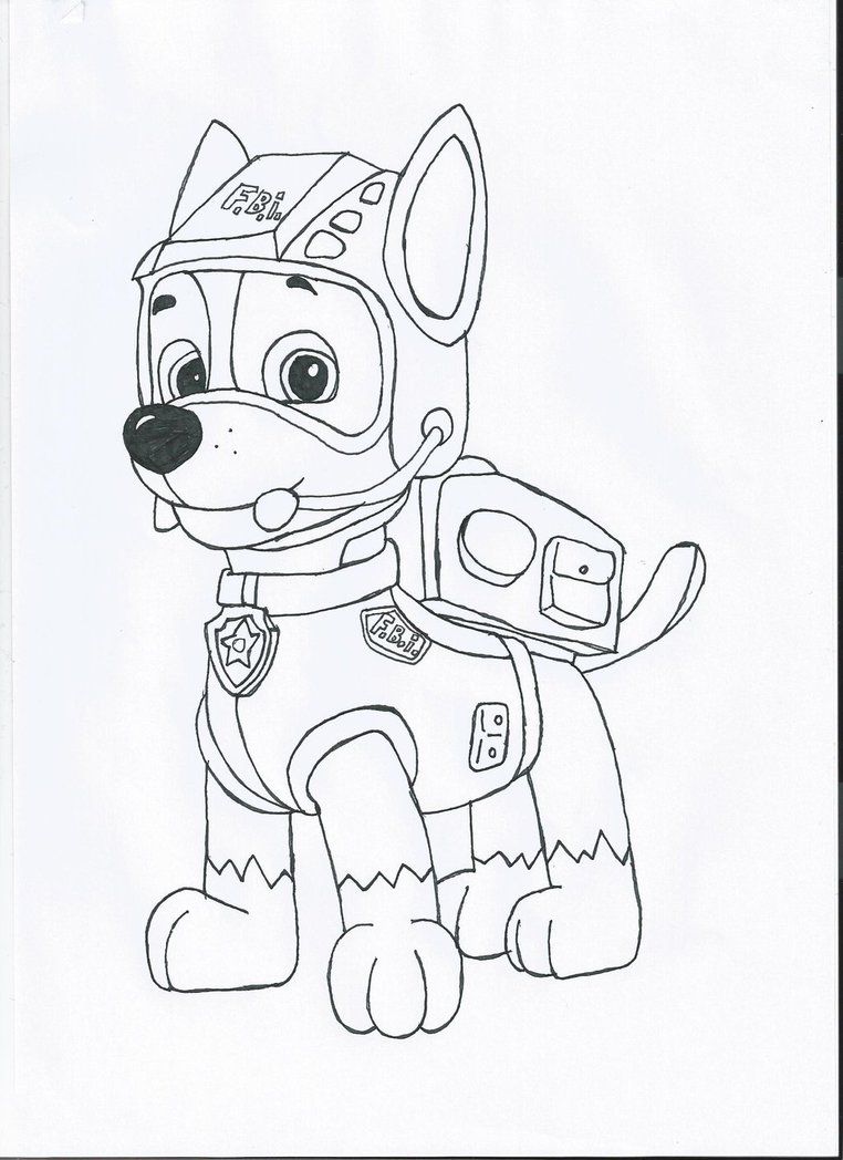 Free Paw Patrol Chase Coloring Pages, Download Free Paw Patrol Chase