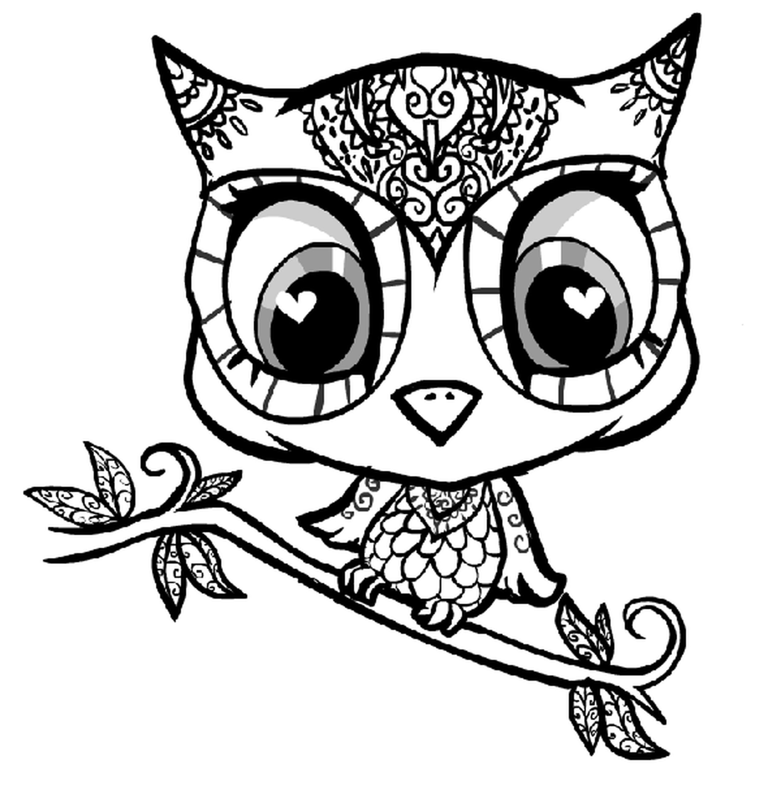 Cute Animal For Girls | Coloring Pages for Kids and for Adults