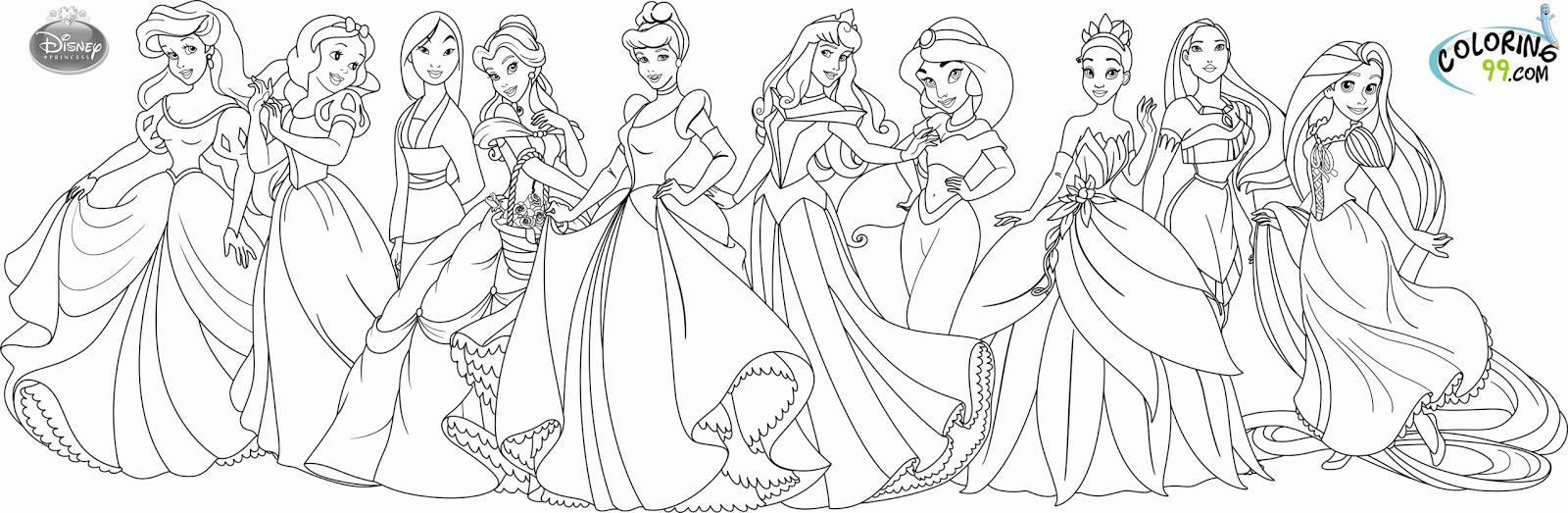 Aurora And Cinderella Coloring Pages | Coloring Pages For All Ages