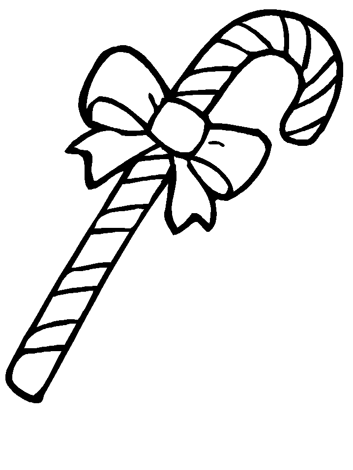 Christmas Candy Canes : Candy Coloring Pages For Christmas