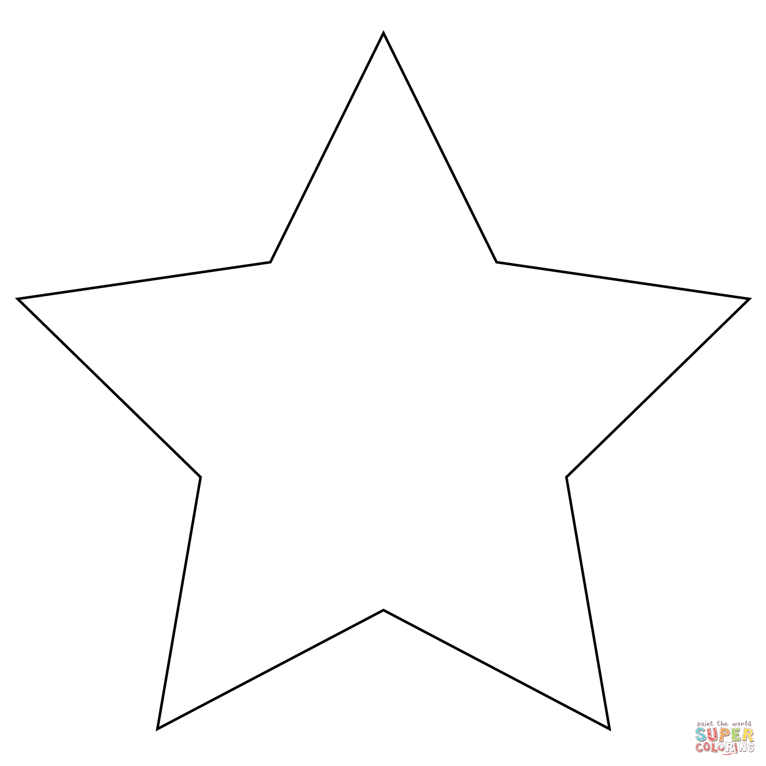 Free Star Coloring Pages For Preschoolers, Download Free Star Coloring