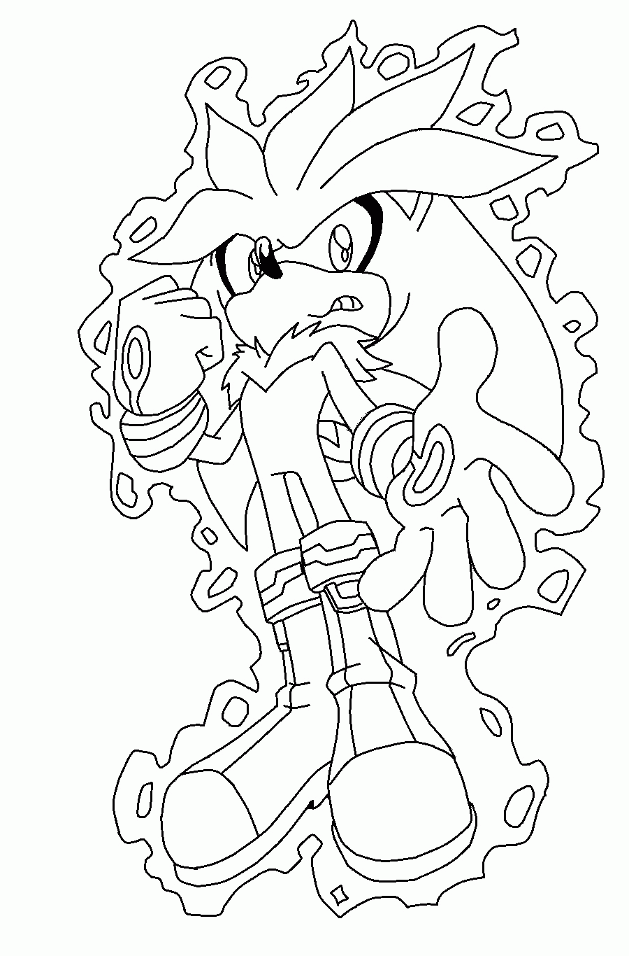 sonic shadow silver coloring pages. view all Super Sonic And Super Shadow.....
