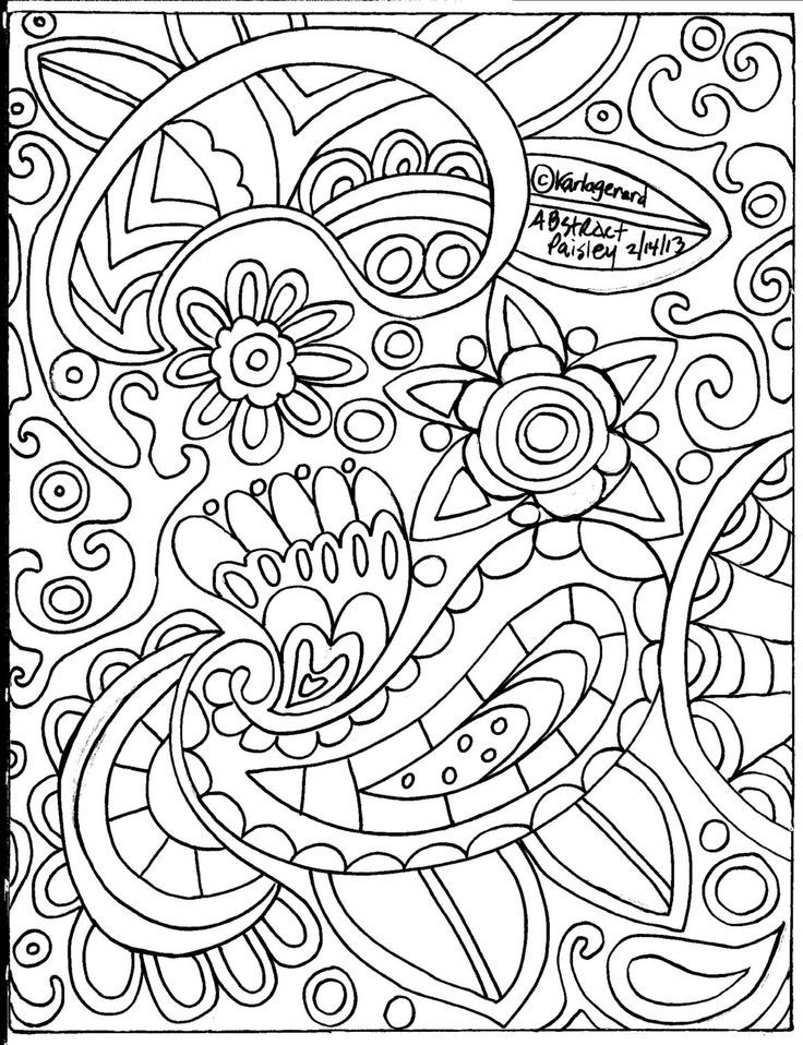  Paisley Coloring Pages Easy - Paisley Flower Coloring