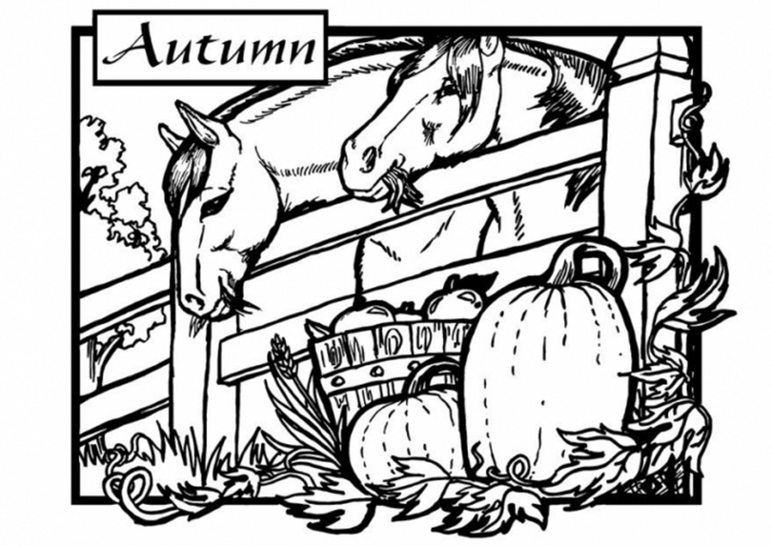 Printable Adult Colouring Pages Autumn Clip Art Library