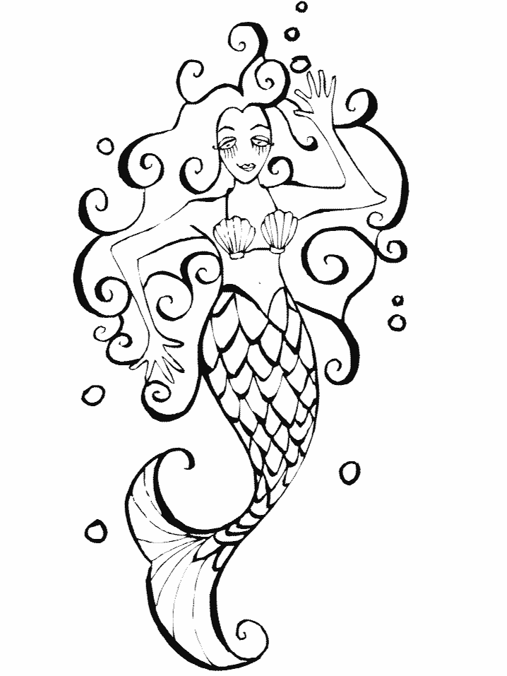 Mermaids 18 Fantasy Coloring Pages  Coloring Book