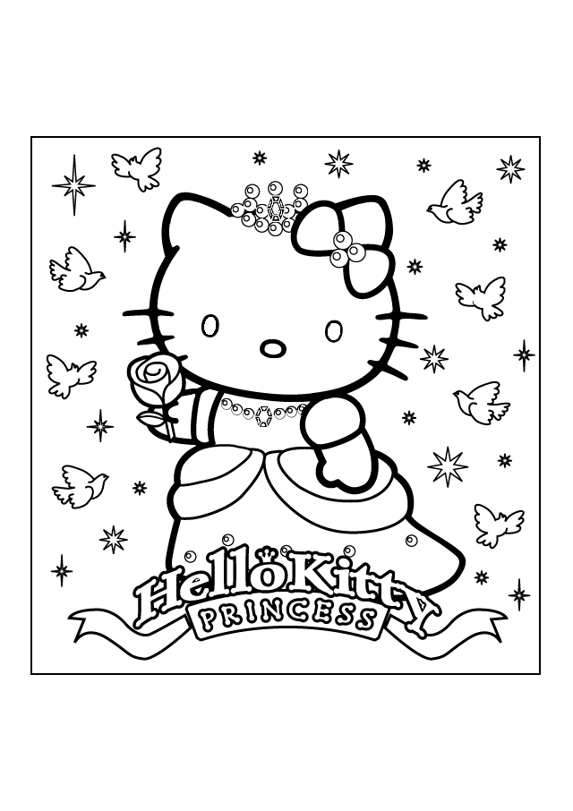 lady gaga hello kitty Colouring Pages
