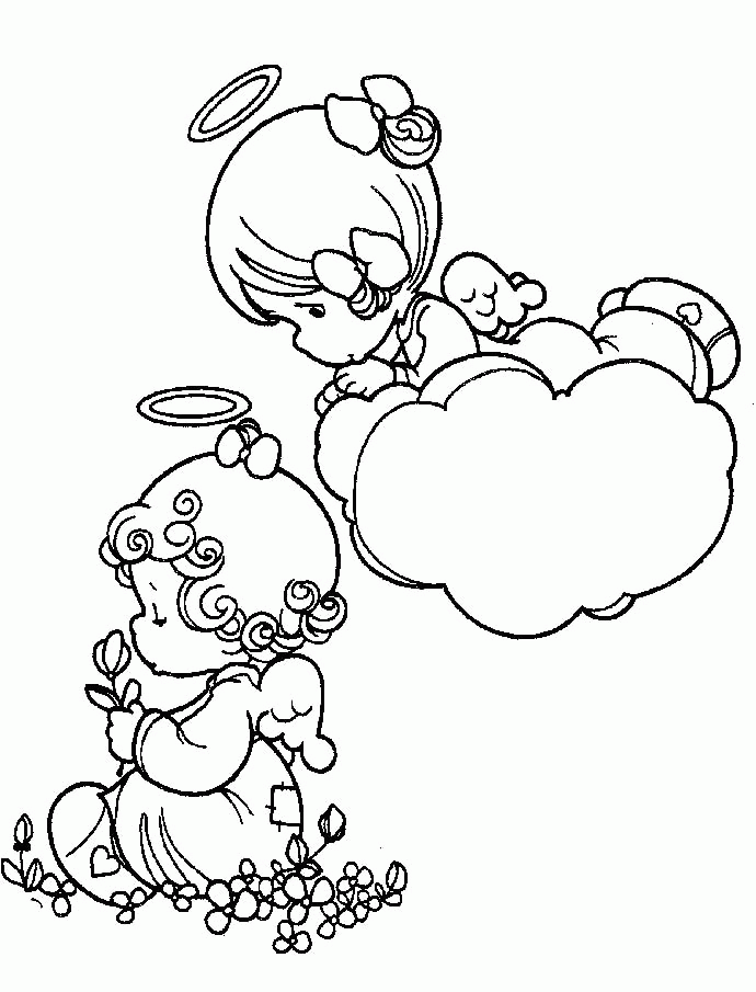 Angel Precious Moments Coloring Pictures - Precious Moments