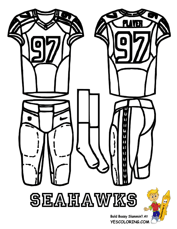 seattle seahawks Colouring Pages
