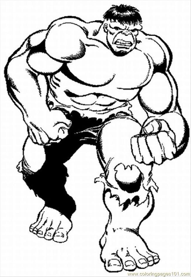 Superhero Coloring Pages Hulk Clip Art Library