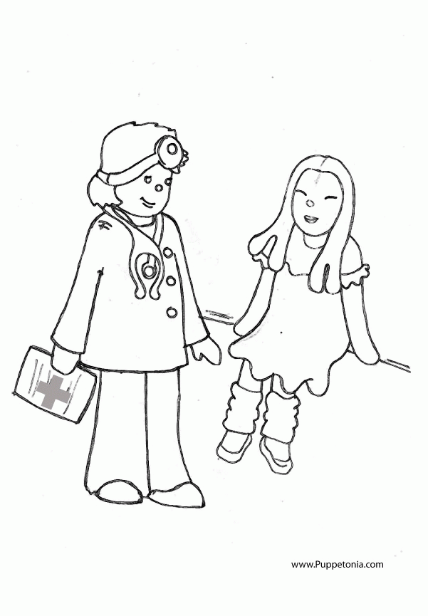 Puppetonia Coloring Page | StickyPictures