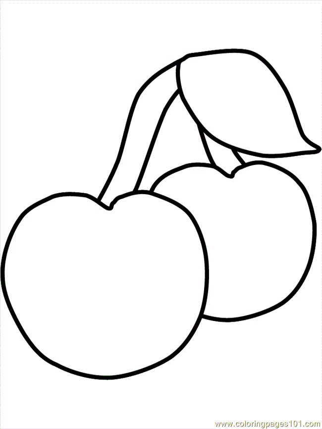 toon Fruit Colouring Pages