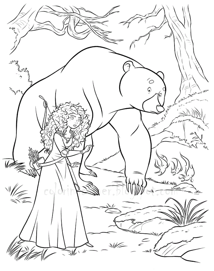 Brave Coloring Pages Printable