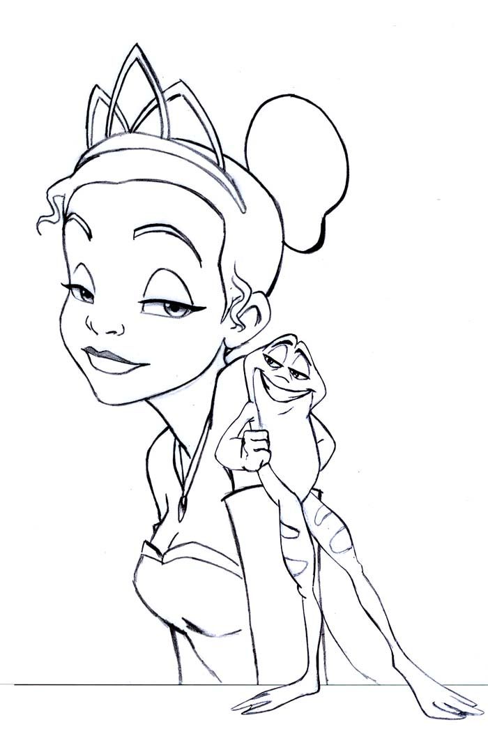 Free Printable Disney Princess And The Frog Coloring Pages